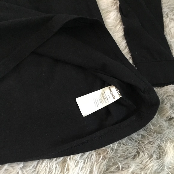 Mens Patagonia Long Sleeve T-Shirt Hiking Outdoors Black Regular Fit Size XL - Picture 3 of 5